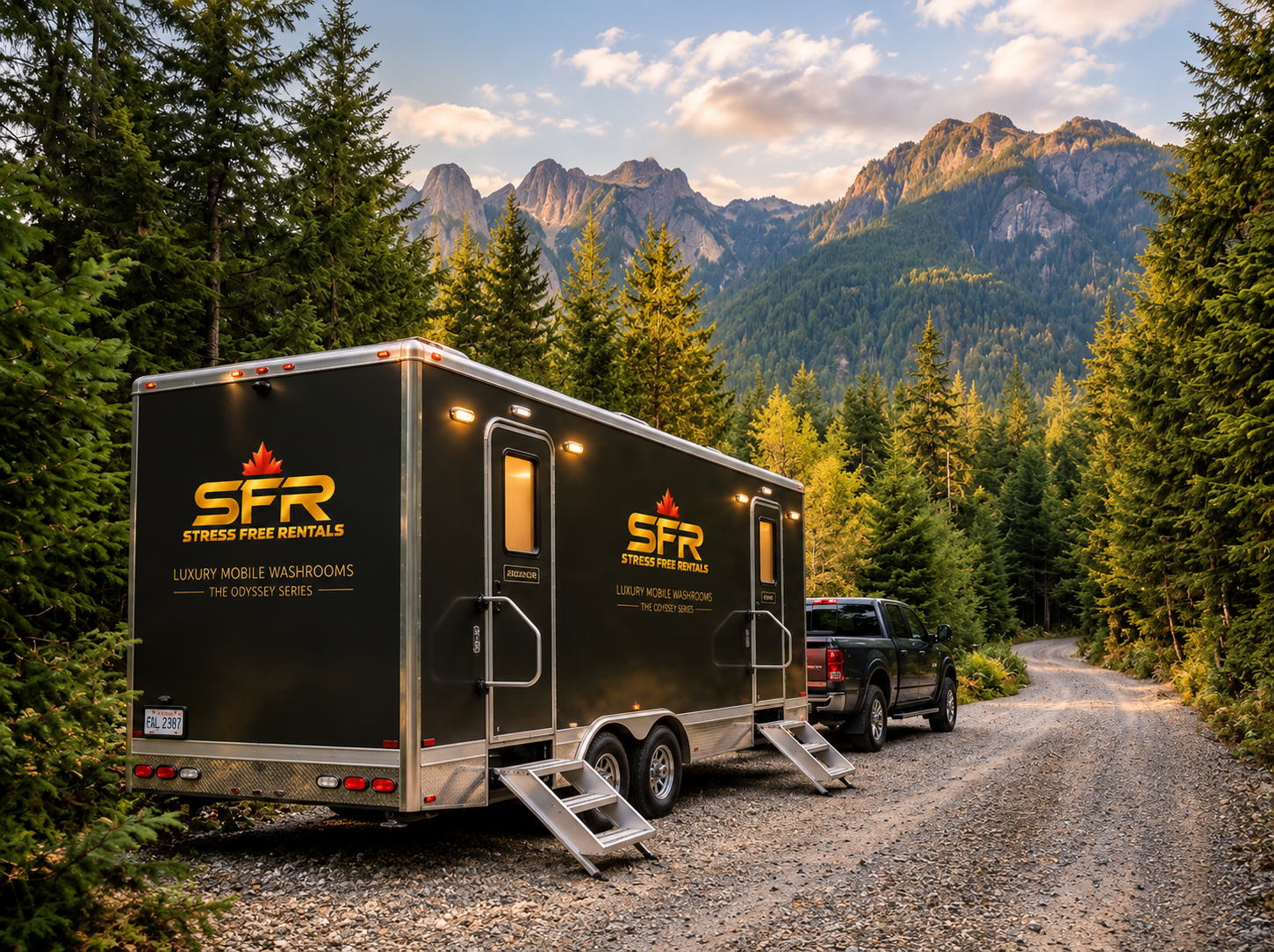 Luxury Event Washroom Trailer (1)